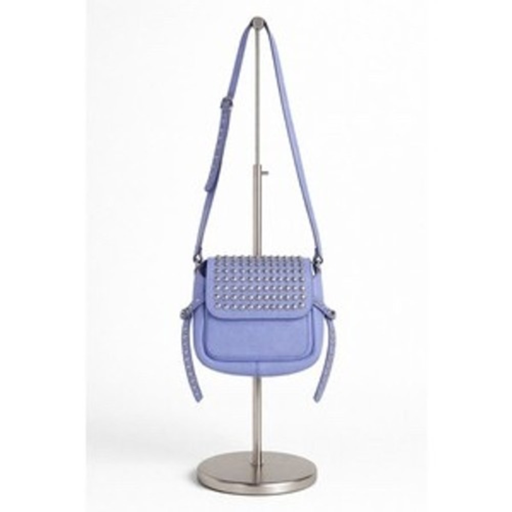 Coach‎ Whiplash Dakotah 14 Periwinkle Blue Studded Leather Crossbody Bag  NWT